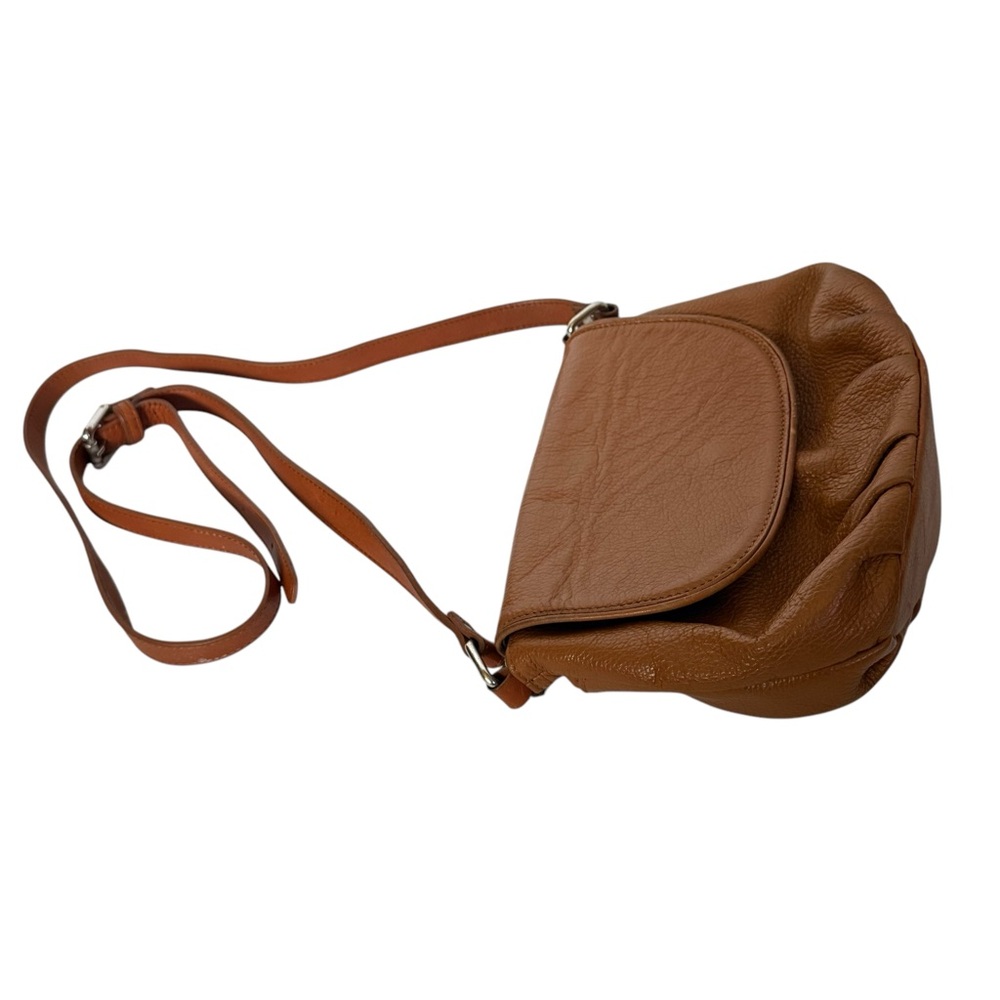 Valentina brown leather crossbody bag (B83) - Picture 4 of 11